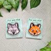 Wolf and fox Acrylic Bag/paper Clip - Image 2