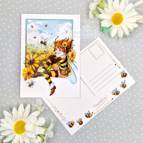 Sweet Bee postcard