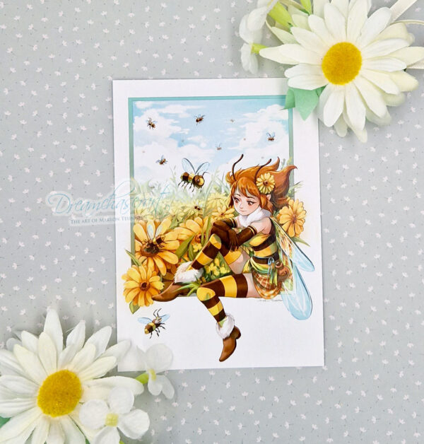 Sweet Bee postcard - Image 2