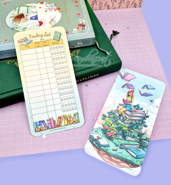 Booklover Reading Log Bookmark - Image 2