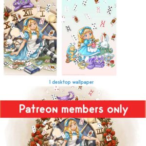 Alice in Wonderland wallpaper pack