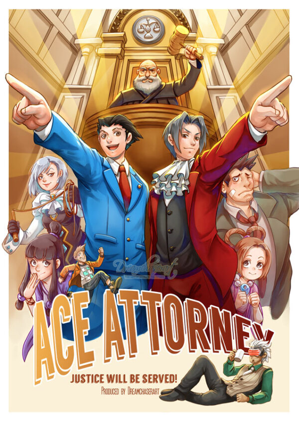 Ace attorney art print
