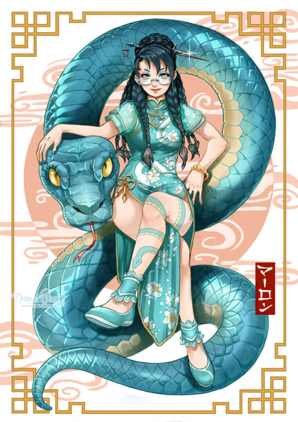 Year of the snake A5 print