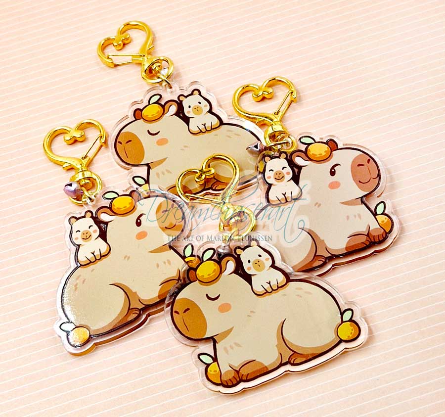 Sweet Capy Keychain