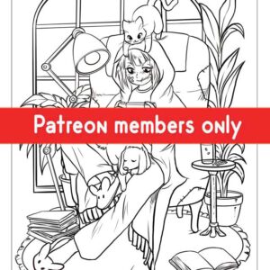 Chill out PDF coloring page