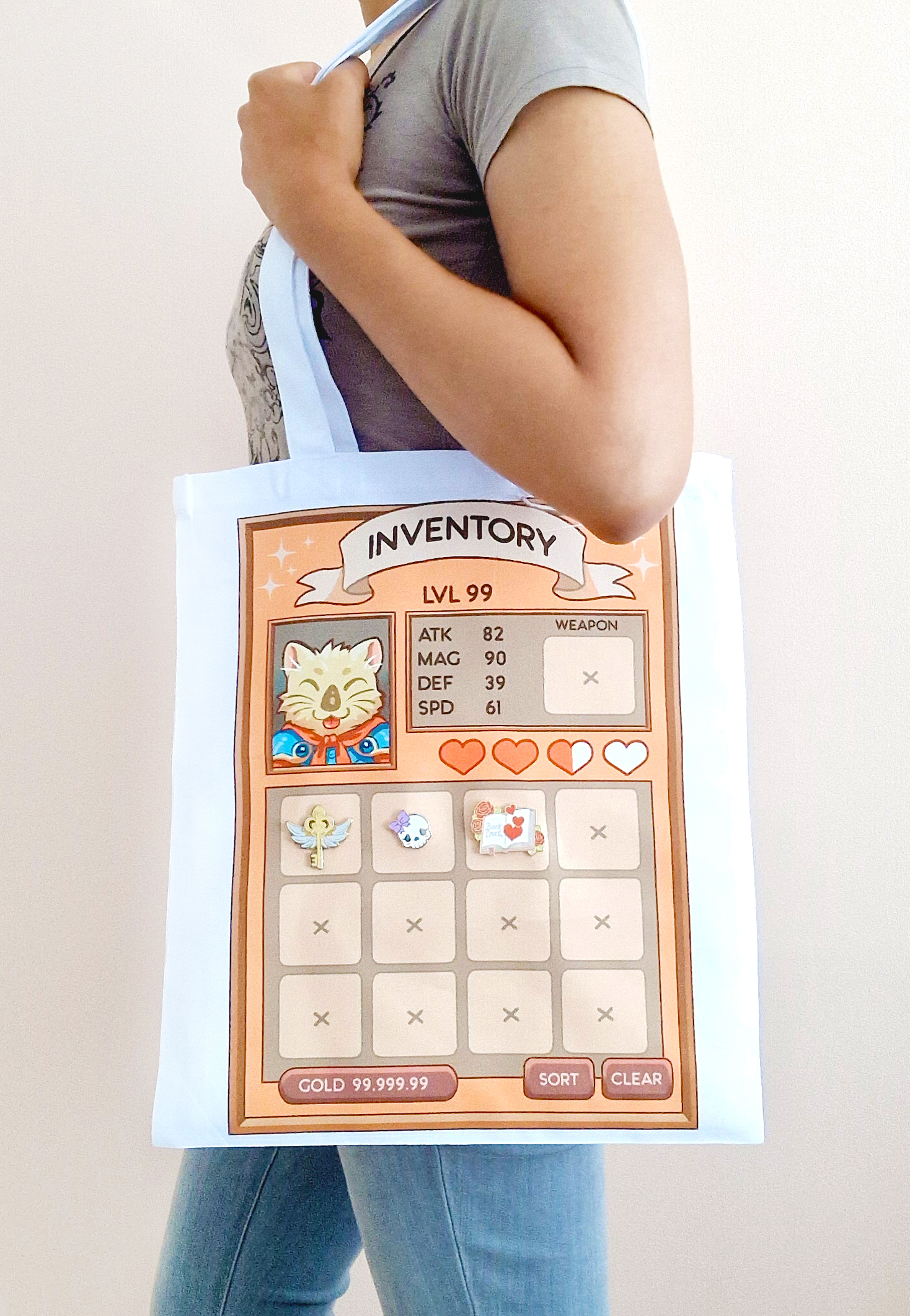 RPG inventory totebag