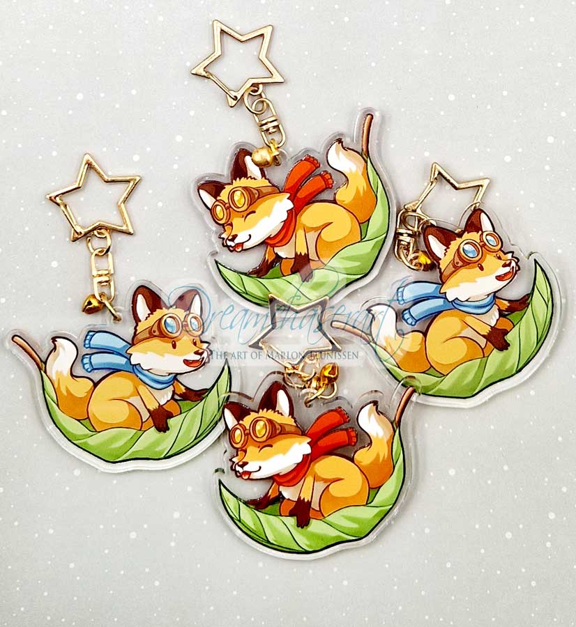 Leaf fox Keychain