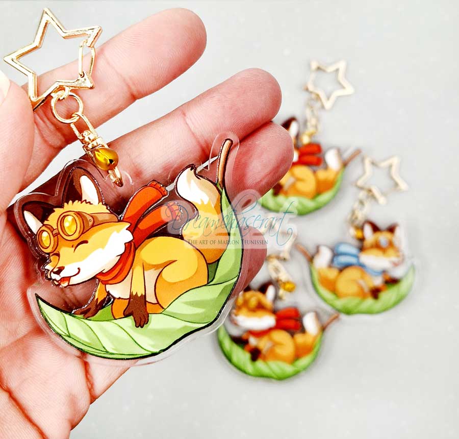 Leaf fox Keychain - Image 3