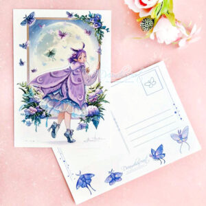 Moth Girl Post Card