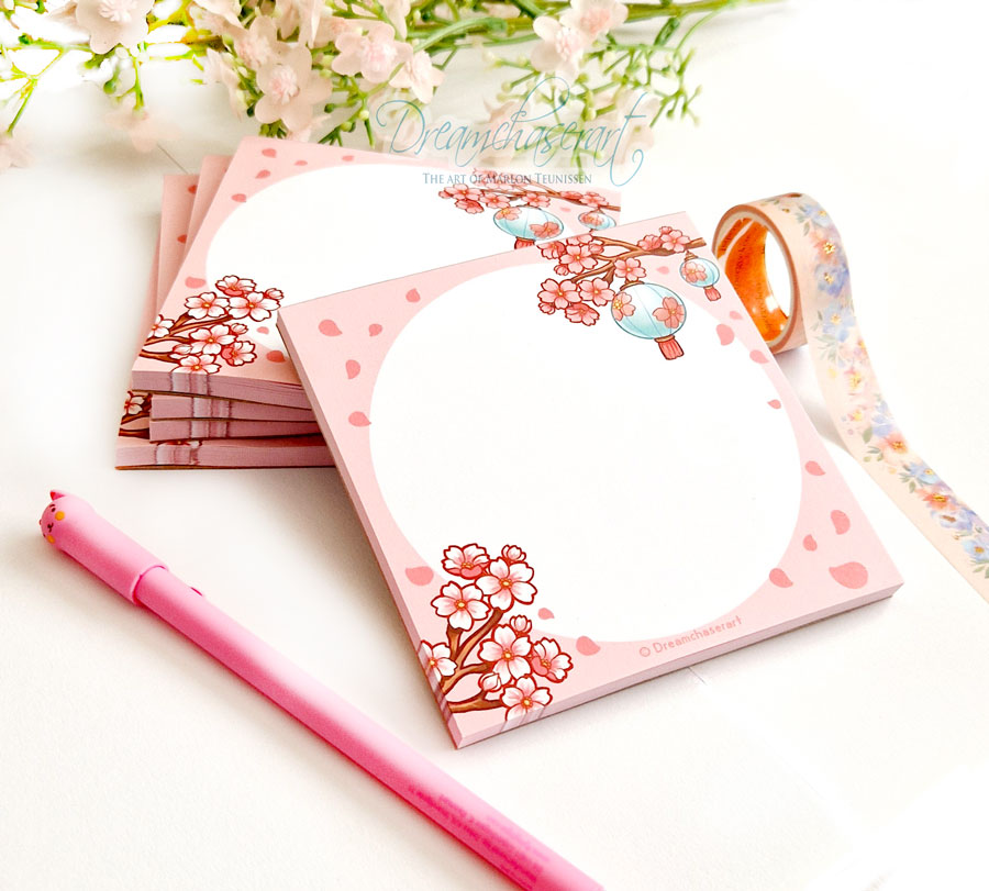 Sakura tear away memo pad