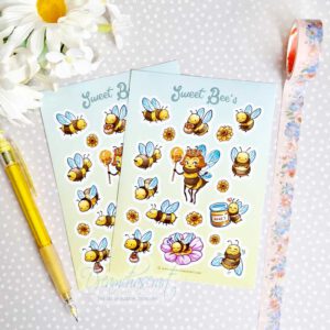 Sweet Bee's Sticker sheet