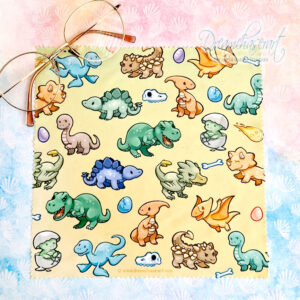 Chibi Dino Microfiber cloth