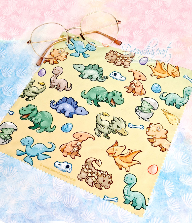 Chibi Dino Microfiber cloth - Image 4