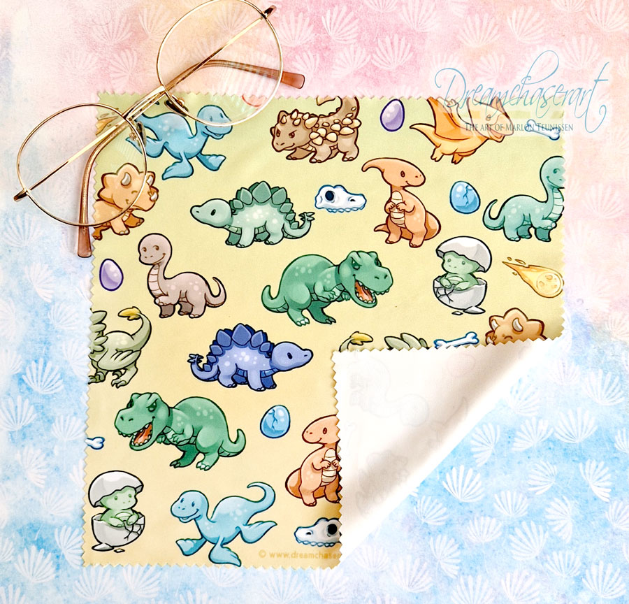 Chibi Dino Microfiber cloth - Image 3