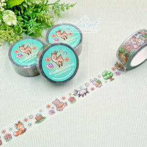 Woodland Creatures clear transparent Washi Tape