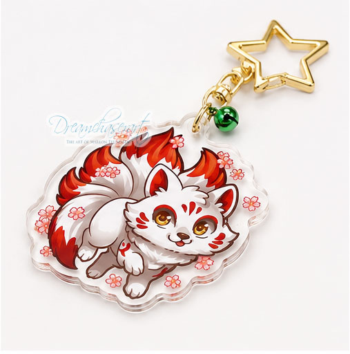 Kitsune Keychain