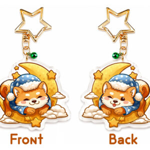 Sleepy Shiba Keychain