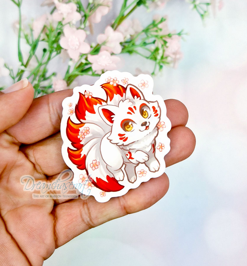 Kitsune acrylic magnet - Image 3