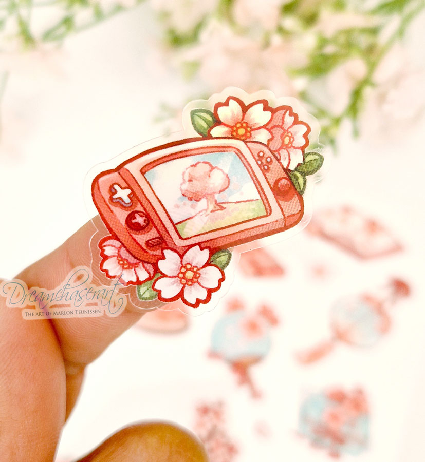 Sakura clear transparent Sticker sheet - Image 4
