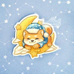 Sleepy Shiba sticker